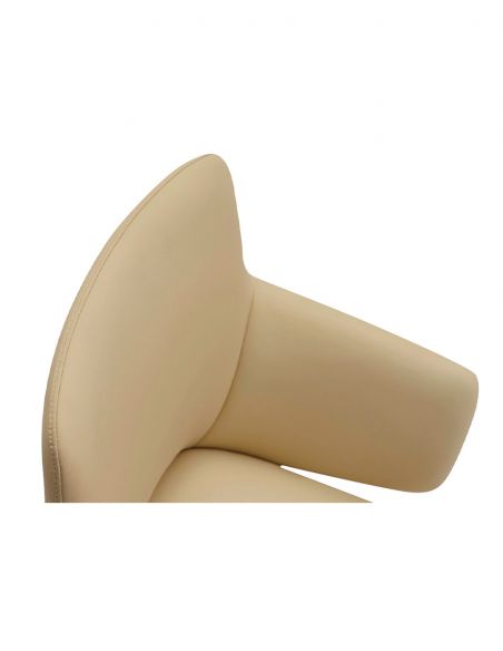 Конференц-крісло KRESLALUX FOCUS (B2416) BEIGE, шкіряне