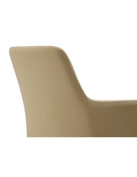 Конференц-крісло KRESLALUX FOCUS (B2416) BEIGE, шкіряне