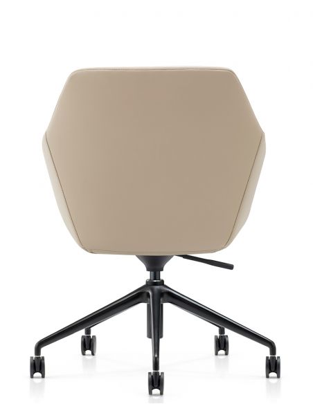Конференц-крісло KRESLALUX CLARK (B2401-H) BEIGE, шкіряне
