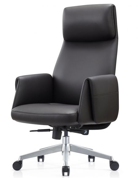 Крісло KRESLALUX A2065 BLACK для керівника, шкіряне