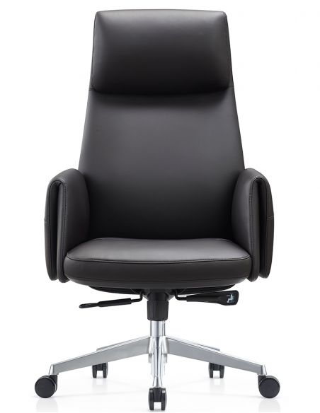 Крісло KRESLALUX A2065 BLACK для керівника, шкіряне