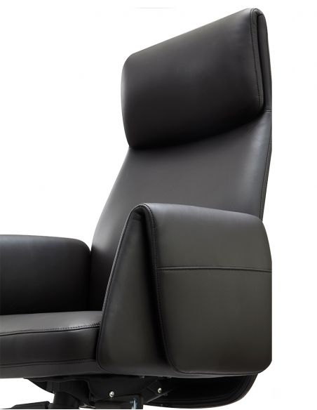 Крісло KRESLALUX A2065 BLACK для керівника, шкіряне