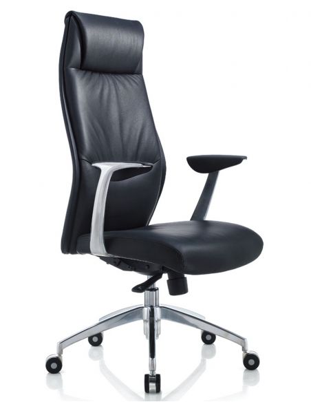Крісло KRESLALUX 9184 BLACK для керівника, шкіряне