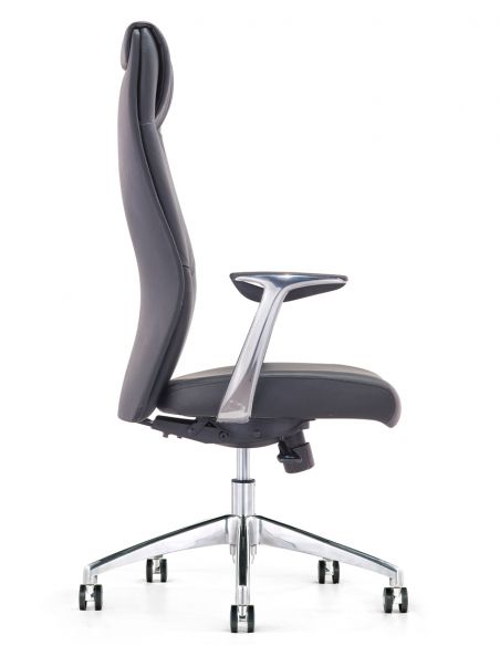 Крісло KRESLALUX 9184 BLACK для керівника, шкіряне