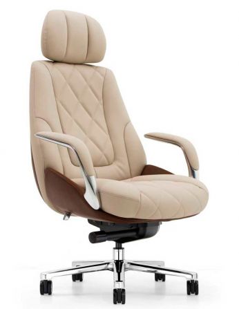 Крісло KRESLALUX RACER 01 BROWN & BEIGE для керівника,...