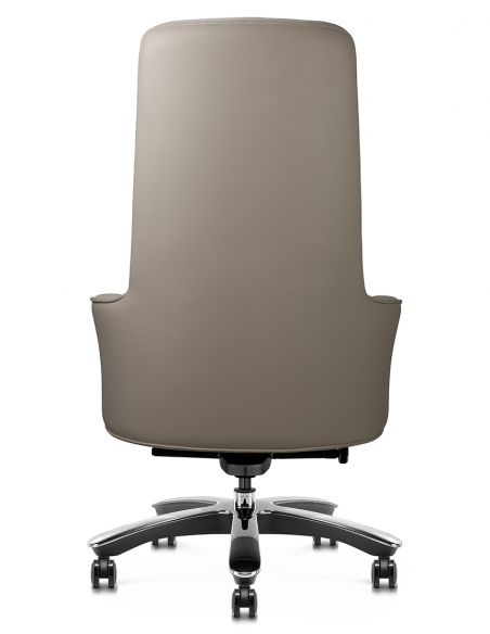 Крісло KRESLALUX CROWN 01 LIGHT BROWN для керівника, шкіряне