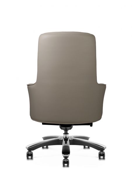 Крісло KRESLALUX CROWN 02 LIGHT BROWN, для відвідувача, шкіряне