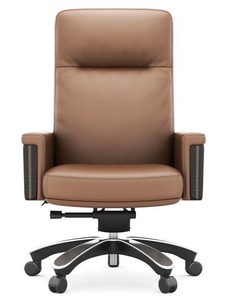 Крісло KRESLALUX MARQUIS 01 LIGHT BROWN для керівника, шкіряне