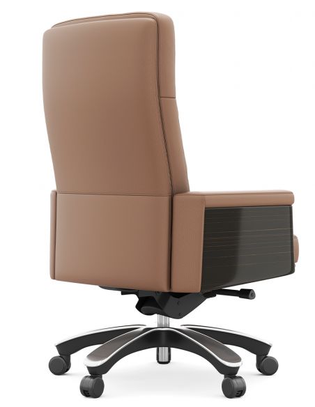 Крісло KRESLALUX MARQUIS 01 LIGHT BROWN для керівника, шкіряне