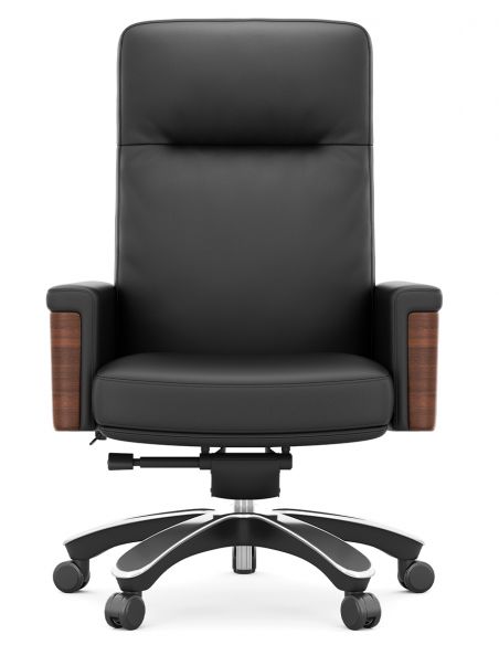 Крісло KRESLALUX MARQUIS 01 BLACK для керівника, шкіряне