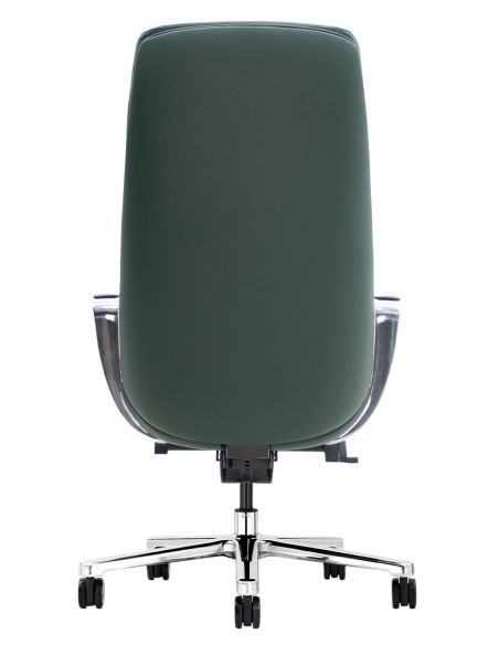 Крісло KRESLALUX TORNA 01 DARK GREEN для керівника, шкіряне