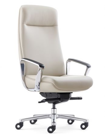 Крісло KRESLALUX TORNA 01 BEIGE для керівника, шкіряне