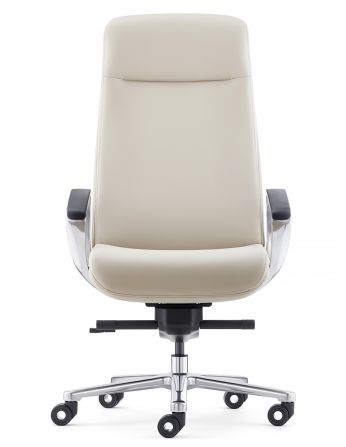 Крісло KRESLALUX TORNA 01 BEIGE для керівника, шкіряне 2