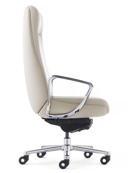 Крісло KRESLALUX TORNA 01 BEIGE для керівника, шкіряне