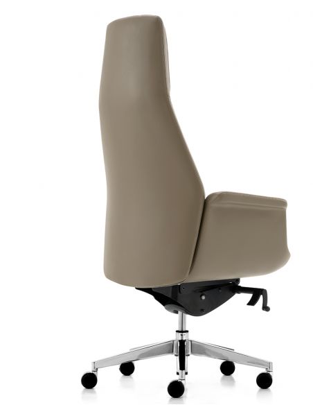 Крісло KRESLALUX BATE 01 LIGHT BROWN для керівника, шкіряне