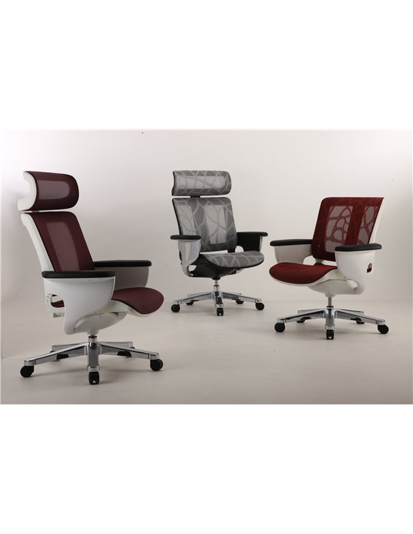 Крісло-реклайнер NUVEM SILVER MESH для офісу та дому Крісло-реклайнер NUVEM SILVER MESH для офісу та дому