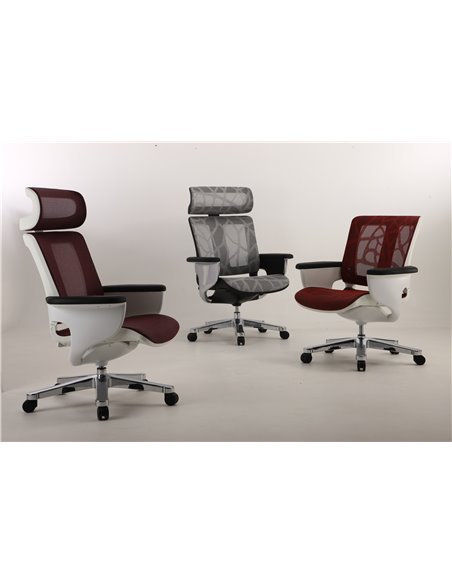 Крісло-реклайнер NUVEM SILVER MESH для офісу та дому