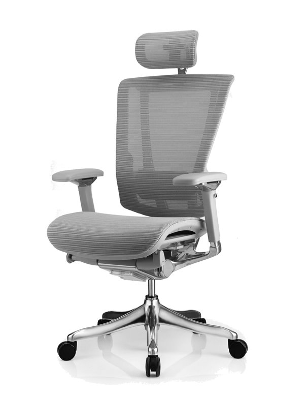 Крісло NEFIL LUXURY Mesh ергономічне, сіре