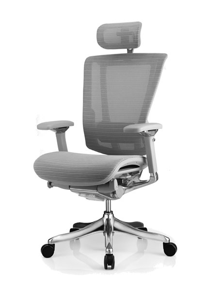 Крісло NEFIL LUXURY Mesh ергономічне, сіре