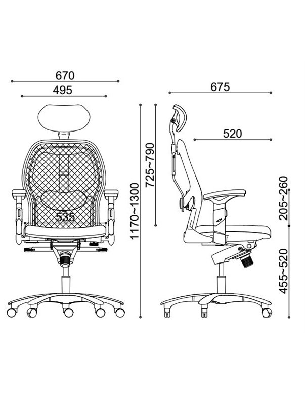Крісло EAGLE SEATING SATURNO (арт. 0634C-2P5) ергономічне Крісло EAGLE SEATING SATURNO (арт. 0634C-2P5) ергономічне