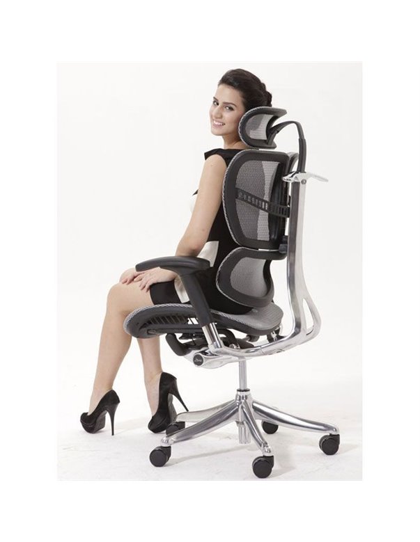 Крісло Expert Fly (FL-01) для керівника, ортопедичне, колір чорний
