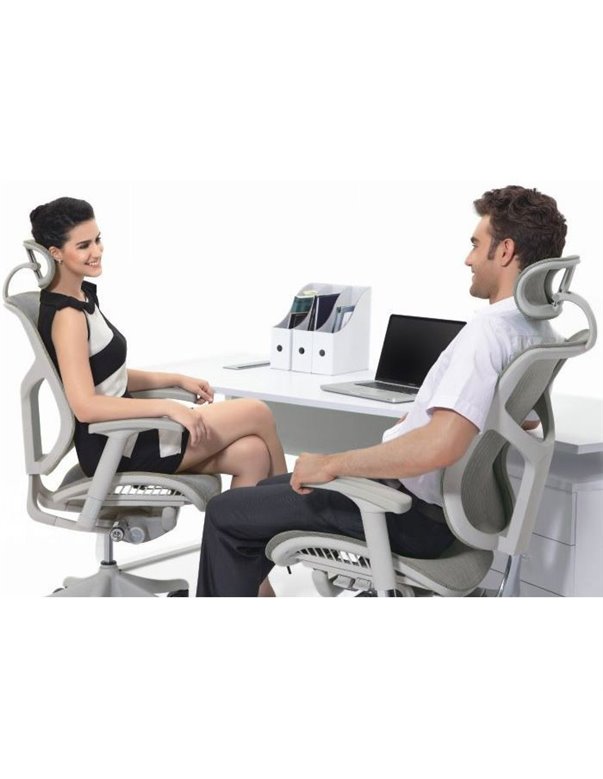 Крісло EXPERT Star Leather (STL01-G) для керівника, ергономічне, чорна шкіра