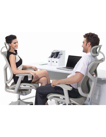 Крісло EXPERT Star Leather (STL01-G) для керівника, ергономічне, чорна шкіра