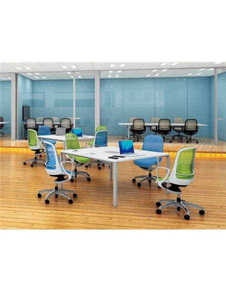 Крісло Okamura Luce для оператора з підлокітниками