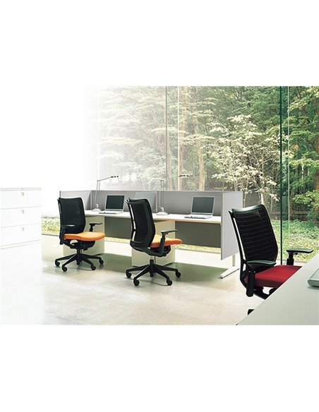 Крісло Okamura Visconte для оператора з підлокітниками та поперековою опорою