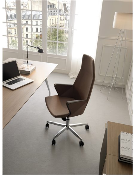 Крісло QUINTI SEDUTE HYWAY SOFT для керівника, шкіряне