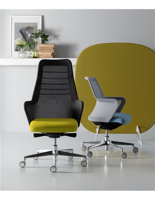 Крісло QUINTI SEDUTE MISS MESH для керівника, тканинне Крісло QUINTI SEDUTE MISS MESH для керівника, тканинне