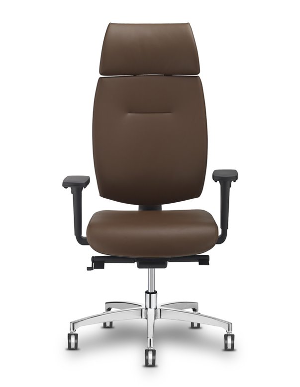 Крісло SITLAND FRESH, для керівника, шкіряне