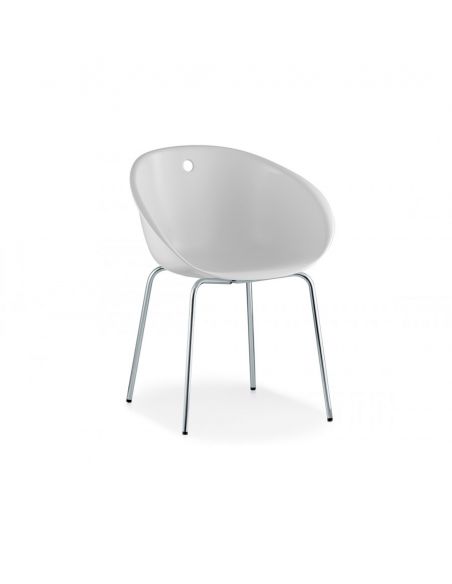 Стілець PEDRALI GLISS 901 Білий Напівбарний