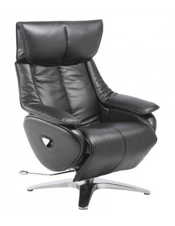 Крісло-реклайнер ALPHA 128, натуральна шкіра 2