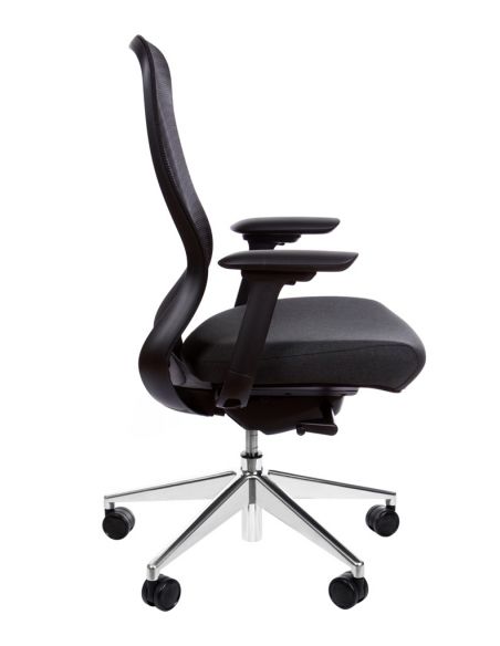 Крісло KRESLALUX IN-POINT ALU BLACK ергономічне