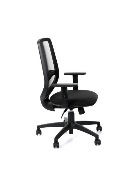 Крісло GROSPOL ZUMA BLACK для оператора, чорне