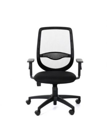 Крісло GROSPOL ZUMA BLACK для оператора, чорне