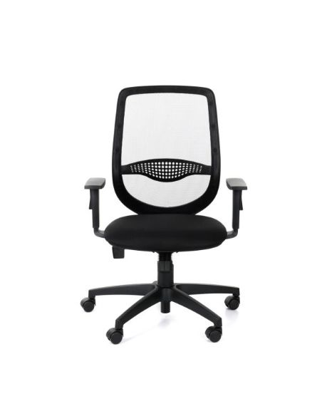 Крісло GROSPOL ZUMA BLACK для оператора, чорне