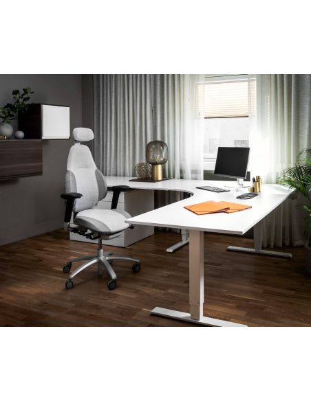 Крісло FLOKK RH MEREO 220 SILVER GREY, ергономічне