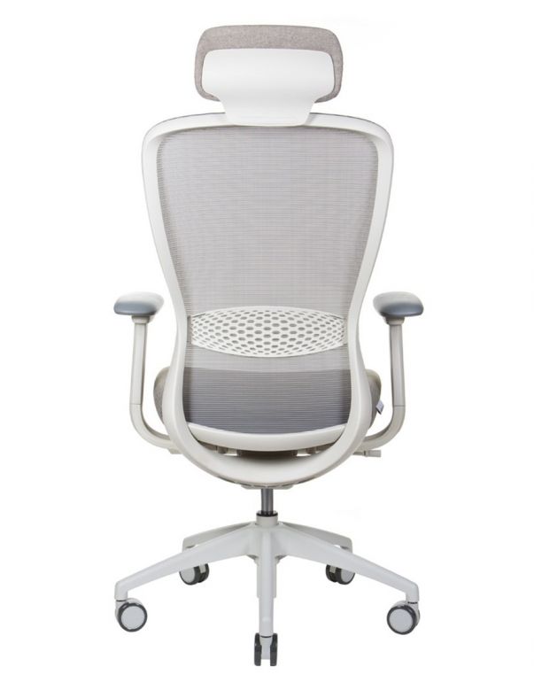 Крісло KRISLALUX IN-POINT (LIGHT GREY + M61002), ергономічне, світлий беж