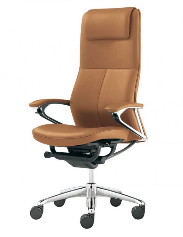 Крісло OKAMURA LEGENDER для керівника, президент-класу, шкіряне