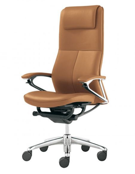 Крісло OKAMURA LEGENDER для керівника, президент-класу, шкіряне
