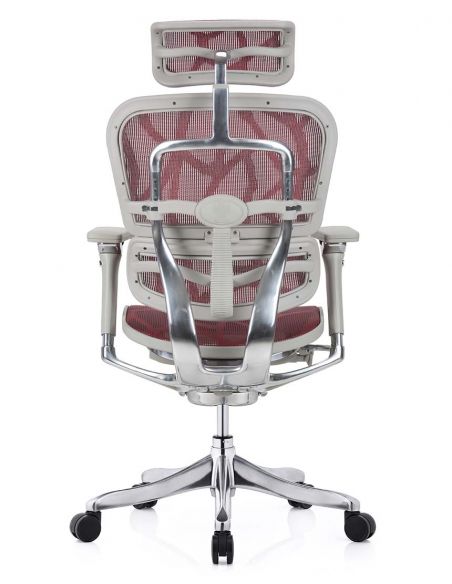 Крісло ERGOHUMAN PLUS LUXURY (EHPL-AG-HAM, ZB6) ергономічне, червоного кольору