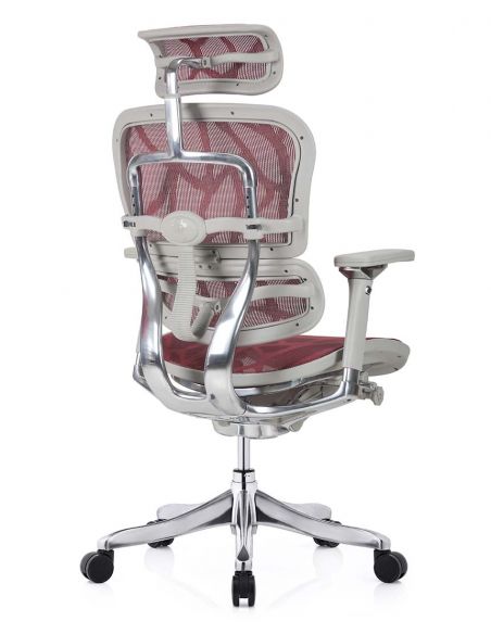 Крісло ERGOHUMAN PLUS LUXURY (EHPL-AG-HAM, ZB6) ергономічне, червоного кольору