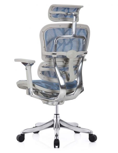 Крісло ERGOHUMAN PLUS LUXURY (EHPL-AG-HAM, ZB5) ергономічне, синього кольору