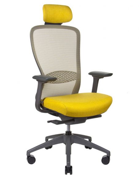 Крісло KRISLALUX IN-POINT (GREY + M62002), ергономічне