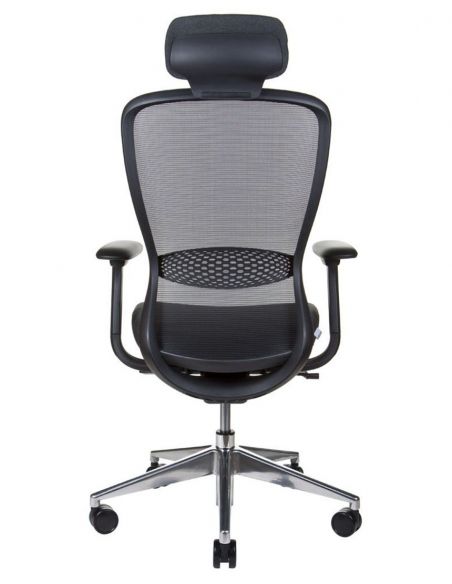 Крісло KRISLALUX IN-POINT ALU BLACK, ергономічне