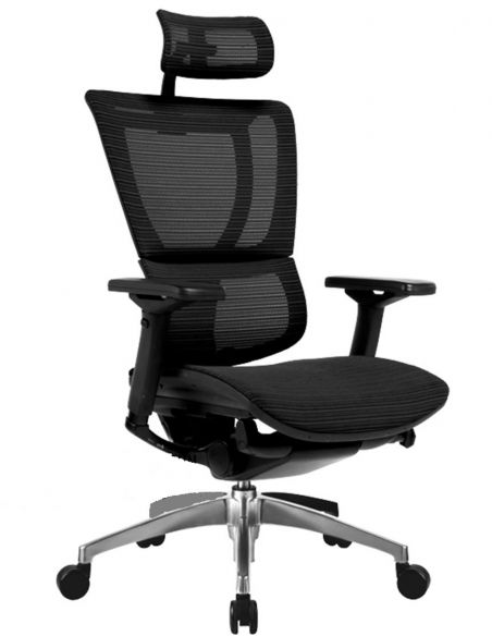 Крісло комп'ютерне MIRUS-IOO, ергономічне, чорного кольору