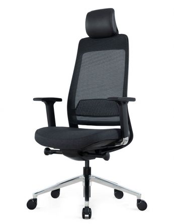Крісло KRISLALUX FILO-A1 (black + black), ергономічне 2