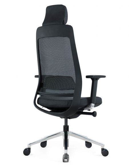 Крісло KRISLALUX FILO-A1 (black + black), ергономічне